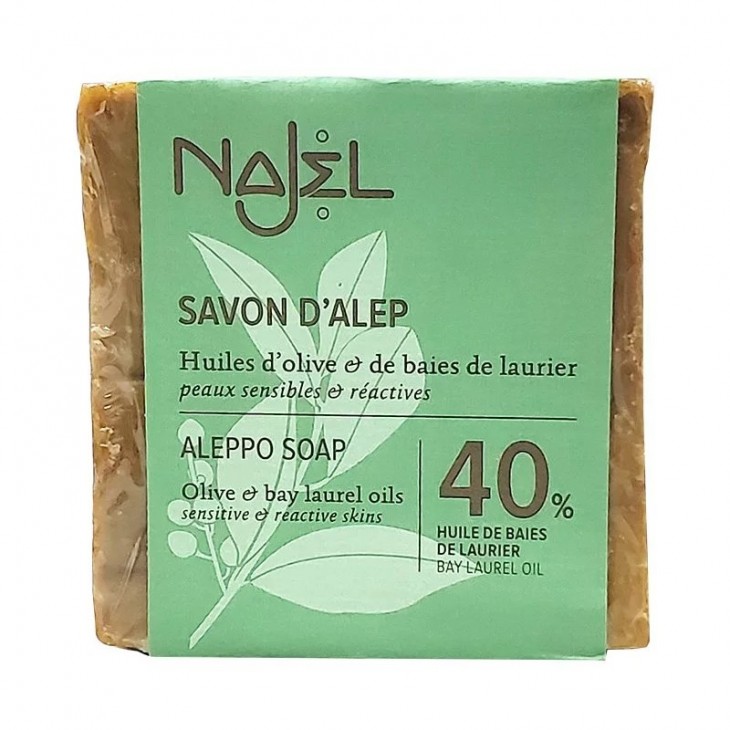 法國 Najel 40%月桂油 阿勒頗手工古皂 200g